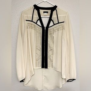 VENUS Cream Open Back Top